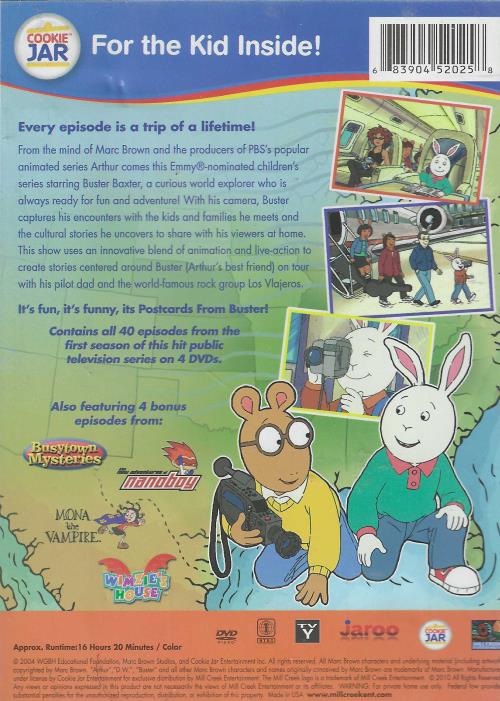 Postcards From Buster The Complete Series 4Disc Set NeverDieMedia