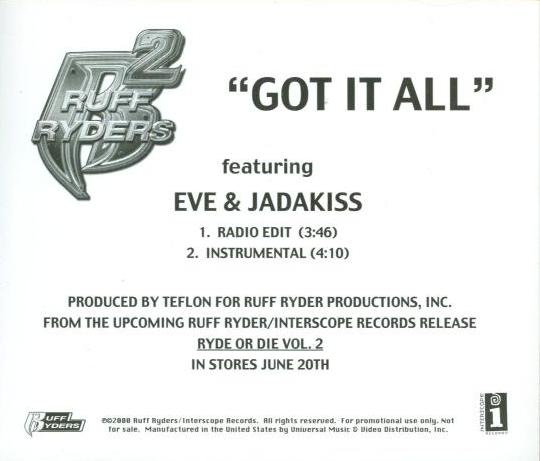 Ruff Ryders: Eve & Jadakiss: Got It All Promo