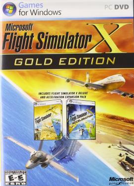 Microsoft Flight Simulator X Gold w/ Manual