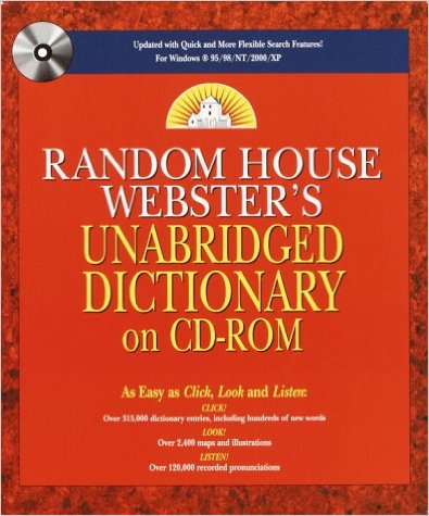 Random House Webster's Unabridged Dictionary CD-ROM