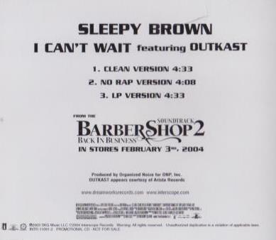 Sleepy Brown: I Can't Wait Promo