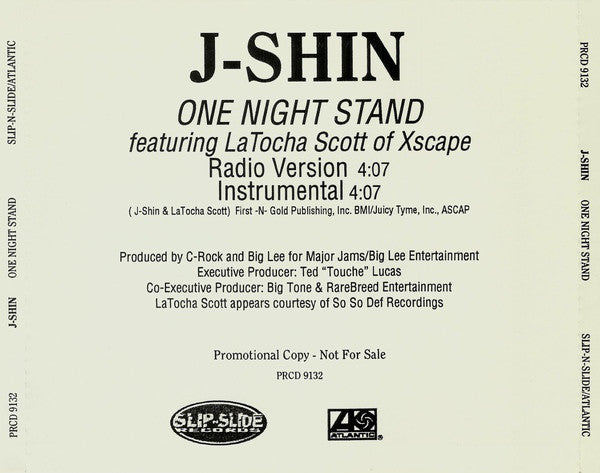 J-Shin: One Night Stand Promo