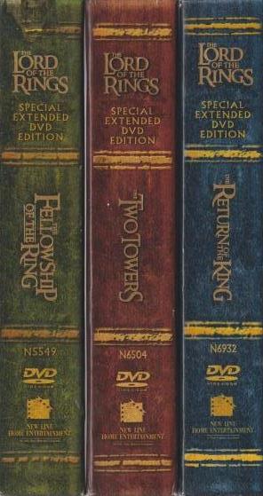 The Lord Of The Rings: The Motion Picture Trilogy Special Extended 12-Disc Set w/ No Outer Boxes