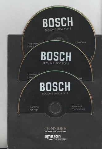 Bosch: The Complete 3rd Season FYC 3-Disc Set