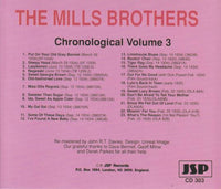 The Mills Brothers: Chronological Volume 3 w/ Artwork