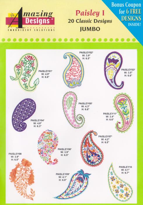 Amazing Designs: Paisley I