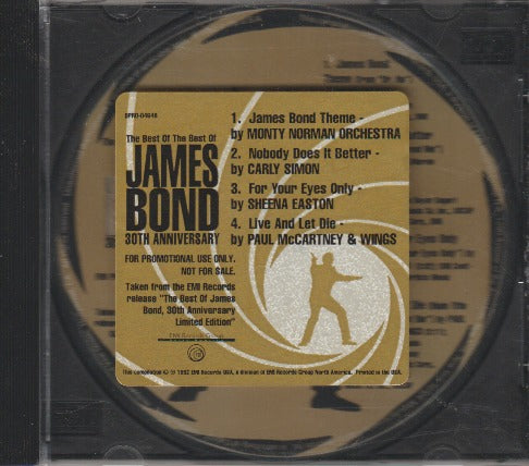 The Best Of The Best Of James Bond: 30th Anniversary Collection Promo w/ No Artwork & Damaged Case