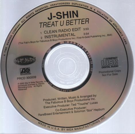 J-Shin: Treat U Better Promo