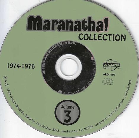 Maranatha! Collection Volume 3 Special w/ Back Artwork