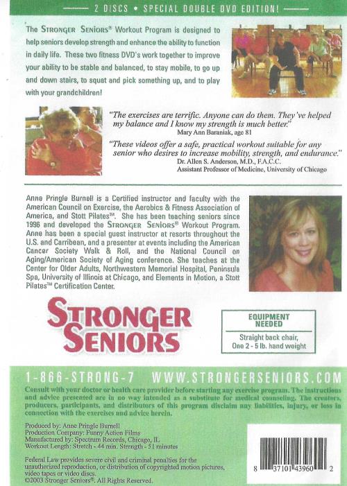 Stronger Seniors Workout Program Stretch Strength 2 Disc Set