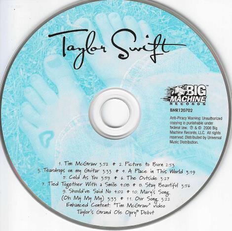 Taylor Swift: Taylor Swift 2006 w/ No Artwork