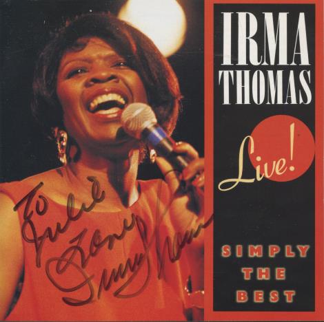 Irma Thomas: Live: Simply The Best Signed