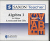 Saxon Teacher: Algebra 1: Lesson & Test CDs 3rd 6-Disc Set