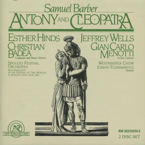 Samuel Barber: Antony And Cleopatra 2-Disc Set