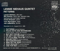 Lennie Niehaus Quintet: Patterns