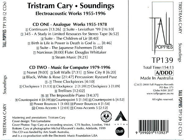 Tristram Cary: Soundings: Electroacoustic Works 1955-1996 2-Disc Set