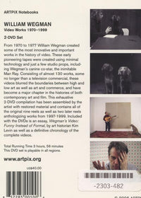 William Wegman: Video Works 1970-1999 2-Disc Set