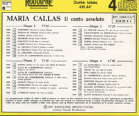 Maria Callas: Il Canto Assoluto 4-Disc Set