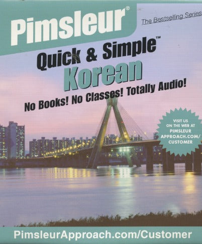 Pimsleur Quick & Simple: Korea 4-Disc Set