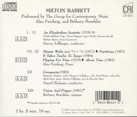 Milton Babbitt: An Elizabethan Sextette