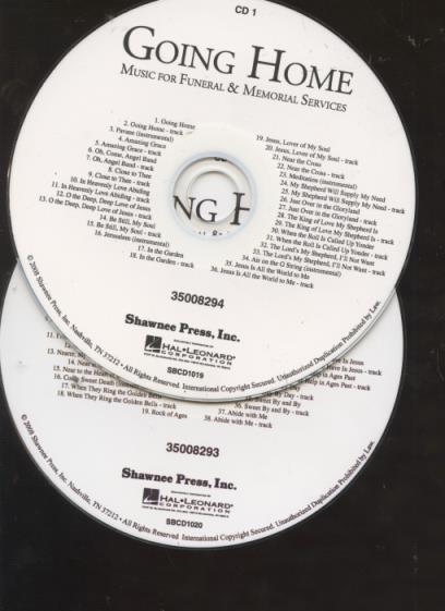 Going Home: Music For Funeral & Memorial Services 2-Disc Set w/ No Artwork