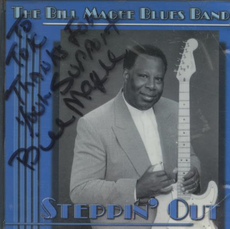 The Bill Magee Blues Band: Steppin' Out Signed w/ Cracked Case