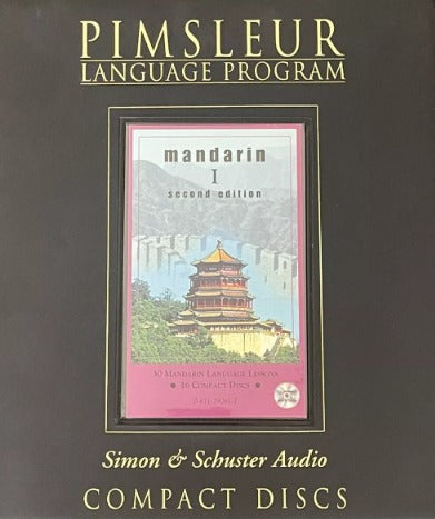 Pimsleur Mandarin I 2nd 16-Disc Set