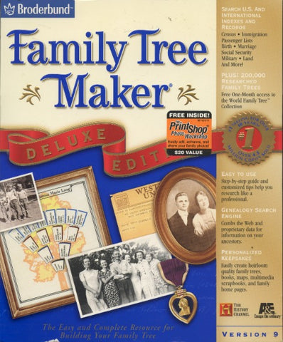 Family Tree Maker 9 Deluxe 10-Disc Set