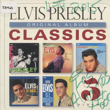 Elvis Presley: Original Album Classics 5-Disc Set w/ Writing On Artwork