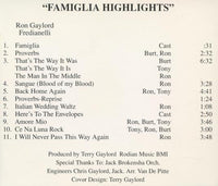 The Gaylords: Famiglia Highlights Signed