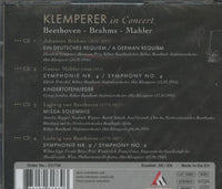 Klemperer In Concert: Beethoven - Brahms - Mahler 4-Disc Set