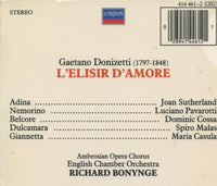 L'Elisir D'Amore 2-Disc Set