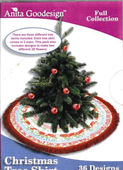 Anita Goodesign Full Collection: Christmas Tree Skirt