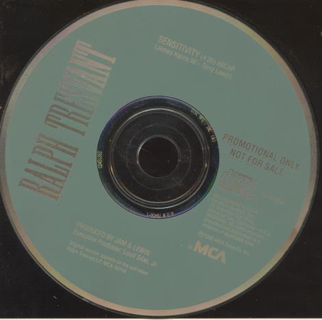 Ralph Tresvant: Sensitivity 1-Track Promo w/ Back Artwork