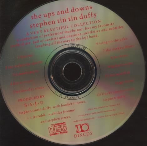 Stephen Duffy: The Ups And Downs w/ Back Artwork