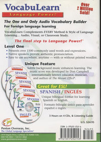 Vocabulearn: Spanish: Level One 4-Disc Set & Guide