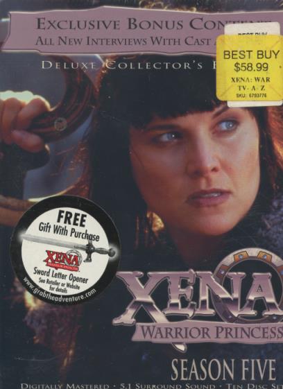 Xena: Warrior Princess: Season Five Deluxe Collector's 10-Disc Set