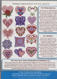 Anita Goodesign: Diamond Club Bonus Collection: Embroidered Additions Hearts