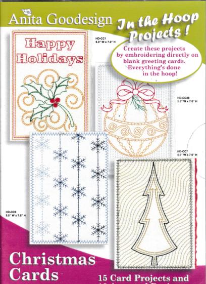 Anita Goodesign In The Hoop Projects!: Christmas Cards