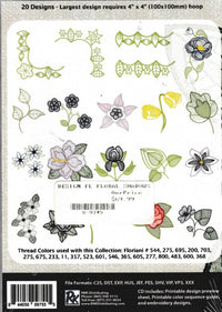 Floriani Embroidery Floral Shadows: Complete Collection