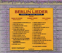 Berlin Lieder: Songs Of Irving Berlin