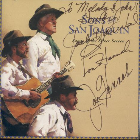 Sons Of The San Joaquin: Songs Of The Silver Screen Signed