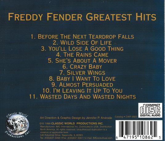 Freddy Fender: Greatest Hits – NeverDieMedia