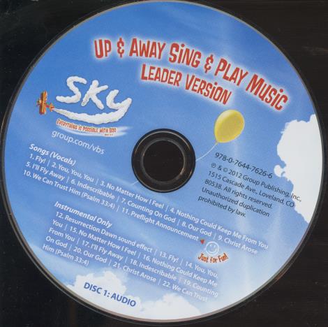 Sky: Everything Is Possible With God: Up & Away Sing & Play Music Leader Disc 1 w/ No Artwork