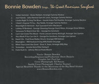 Bonnie Bowden: Sings... The Great American Songbook Signed