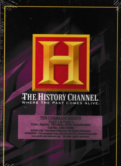 The History Channel: Ten Commandments: Part 1 & Part 2