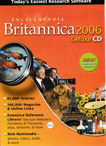 Encyclopedia Britannica  2006 Deluxe