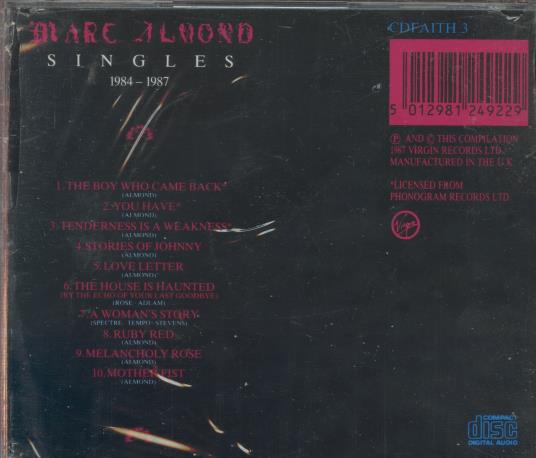 Marc Almond: Singles 1984-1987 – NeverDieMedia