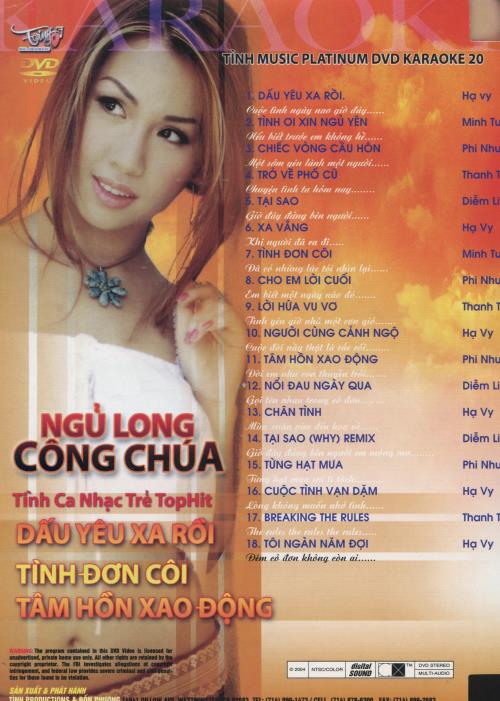 Tinh Music Platinum DVD Karaoke 20 – NeverDieMedia