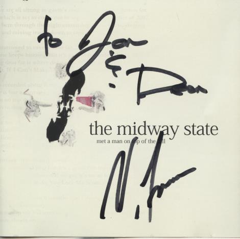 The Midway State: Met A Man On Top Of The Hill Signed w/ Show Ticket